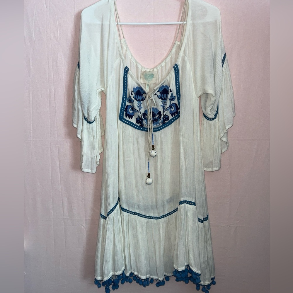 Z&L Europe Women's Off Shoulder Swimsuit Cover Up Dress Size S